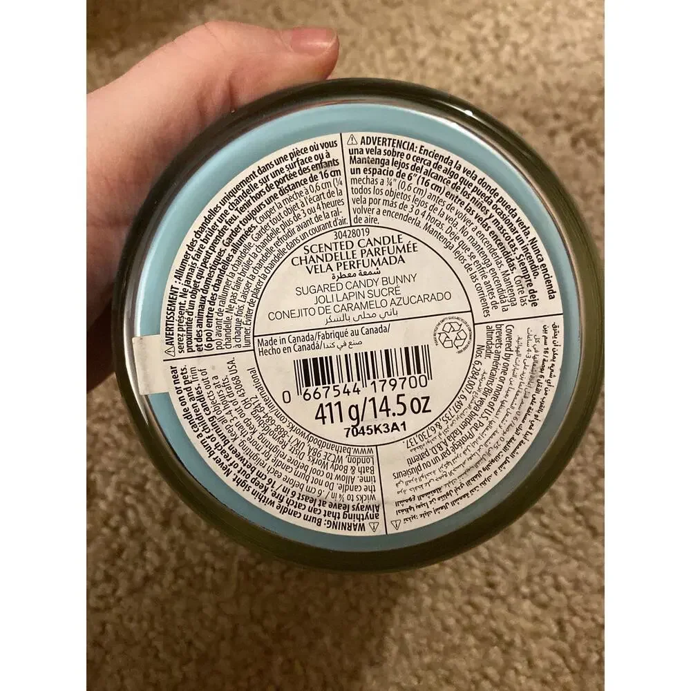Bath and Body Works Candle happy‎ Easter sugared candy bunny